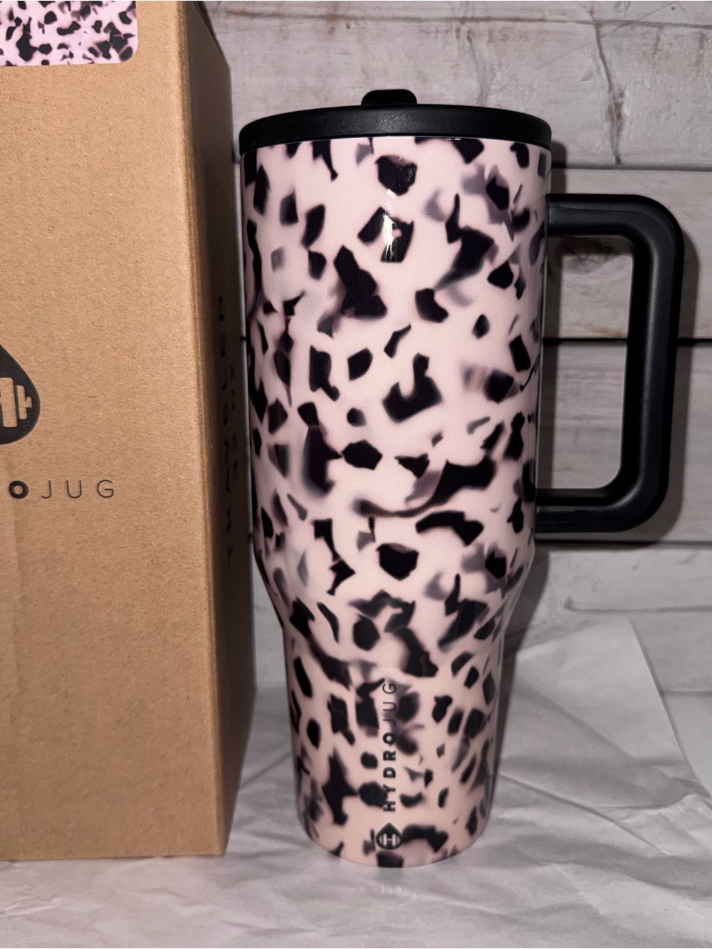 HydroJug Traveler 32oz Stainless Tumbler Blonde Tortoise NWT